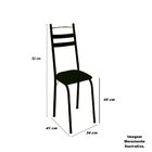 Conjunto Sala De Jantar Mesa Redonda 80cm Tampo Granito Com 4