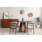 Conjunto Sala De Jantar Mesa Redonda Didion E 4 Cadeiras Esto