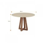 Conjunto Sala De Jantar Mesa Redonda Tampo De Vidro 4 Cadeira