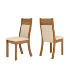 Conjunto Sala De Jantar Mesa Requinte E 4 Cadeiras Roma Viero