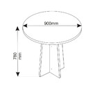 Conjunto Sala De Jantar Mesa Requinte E 4 Cadeiras Roma Viero