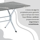 Conjunto Sala De Jantar Mesa Retangular 100x60cm Tampo Granit