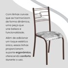 Conjunto Sala De Jantar Mesa Retangular 100x60cm Tampo Granit