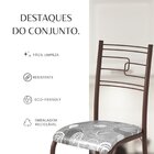 Conjunto Sala De Jantar Mesa Retangular 100x60cm Tampo Granit