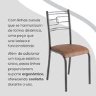 Conjunto Sala De Jantar Mesa Retangular 100x60cm Tampo Granit