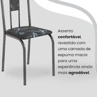 Conjunto Sala De Jantar Mesa Retangular 100x60cm Tampo Granit