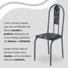 Conjunto Sala De Jantar Mesa Retangular 100x60cm Tampo Granit