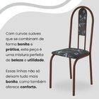 Conjunto Sala De Jantar Mesa Retangular 100x60cm Tampo Granit