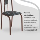 Conjunto Sala De Jantar Mesa Retangular 100x60cm Tampo Granit