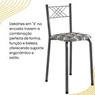 Conjunto Sala De Jantar Mesa Retangular 100x60cm Tampo Granit