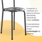 Conjunto Sala De Jantar Mesa Retangular 100x60cm Tampo Granit