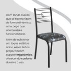 Conjunto Sala De Jantar Mesa Retangular 100x60cm Tampo Madeir