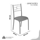 Conjunto Sala De Jantar Mesa Retangular 100x60cm Tampo Madeir