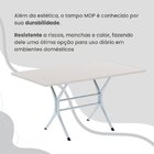 Conjunto Sala De Jantar Mesa Retangular 100x60cm Tampo Madeir