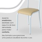 Conjunto Sala De Jantar Mesa Retangular 100x60cm Tampo Madeir