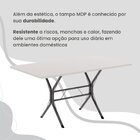 Conjunto Sala De Jantar Mesa Retangular 100x60cm Tampo Madeir