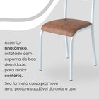 Conjunto Sala De Jantar Mesa Retangular 100x60cm Tampo Madeir