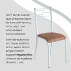 Conjunto Sala De Jantar Mesa Retangular 100x60cm Tampo Madeir