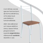 Conjunto Sala De Jantar Mesa Retangular 100x60cm Tampo Madeir