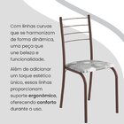 Conjunto Sala De Jantar Mesa Retangular 100x60cm Tampo Madeir