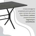 Conjunto Sala De Jantar Mesa Retangular 120x75cm Tampo Ardósi