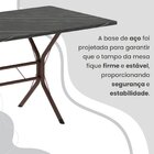 Conjunto Sala De Jantar Mesa Retangular 120x75cm Tampo Ardósi