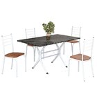 Conjunto Sala De Jantar Mesa Retangular 120x75cm Tampo Ardósi