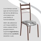 Conjunto Sala De Jantar Mesa Retangular 120x75cm Tampo Granit