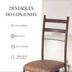 Conjunto Sala De Jantar Mesa Retangular 120x75cm Tampo Granit