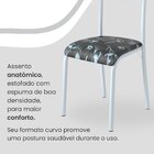 Conjunto Sala De Jantar Mesa Retangular 120x75cm Tampo Granit