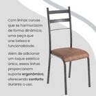 Conjunto Sala De Jantar Mesa Retangular 120x75cm Tampo Granit