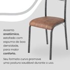 Conjunto Sala De Jantar Mesa Retangular 120x75cm Tampo Granit