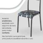 Conjunto Sala De Jantar Mesa Retangular 120x75cm Tampo Granit