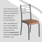 Conjunto Sala De Jantar Mesa Retangular 120x75cm Tampo Granit