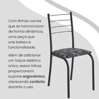 Conjunto Sala De Jantar Mesa Retangular 120x75cm Tampo Granit