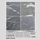Conjunto Sala De Jantar Mesa Retangular 120x75cm Tampo Granit