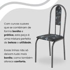 Conjunto Sala De Jantar Mesa Retangular 120x75cm Tampo Granit