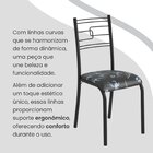 Conjunto Sala De Jantar Mesa Retangular 120x75cm Tampo Madeir