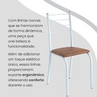 Conjunto Sala De Jantar Mesa Retangular 120x75cm Tampo Madeir