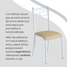 Conjunto Sala De Jantar Mesa Retangular 120x75cm Tampo Pedra