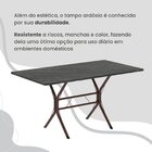 Conjunto Sala De Jantar Mesa Retangular 120x75cm Tampo Pedra
