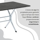 Conjunto Sala De Jantar Mesa Retangular 120x75cm Tampo Pedra