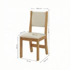 Conjunto Sala De Jantar Mesa Retangular 120x80cm 4 Cadeiras E