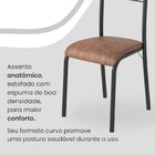 Conjunto Sala De Jantar Mesa Retangular 140x75cm Tampo Granit