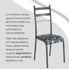 Conjunto Sala De Jantar Mesa Retangular 140x75cm Tampo Granit