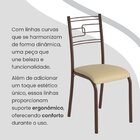 Conjunto Sala De Jantar Mesa Retangular 140x75cm Tampo Granit