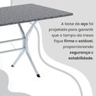 Conjunto Sala De Jantar Mesa Retangular 140x75cm Tampo Granit