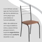 Conjunto Sala De Jantar Mesa Retangular 140x75cm Tampo Granit