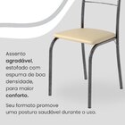 Conjunto Sala De Jantar Mesa Retangular 140x75cm Tampo Granit