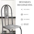 Conjunto Sala De Jantar Mesa Retangular 140x75cm Tampo Granit